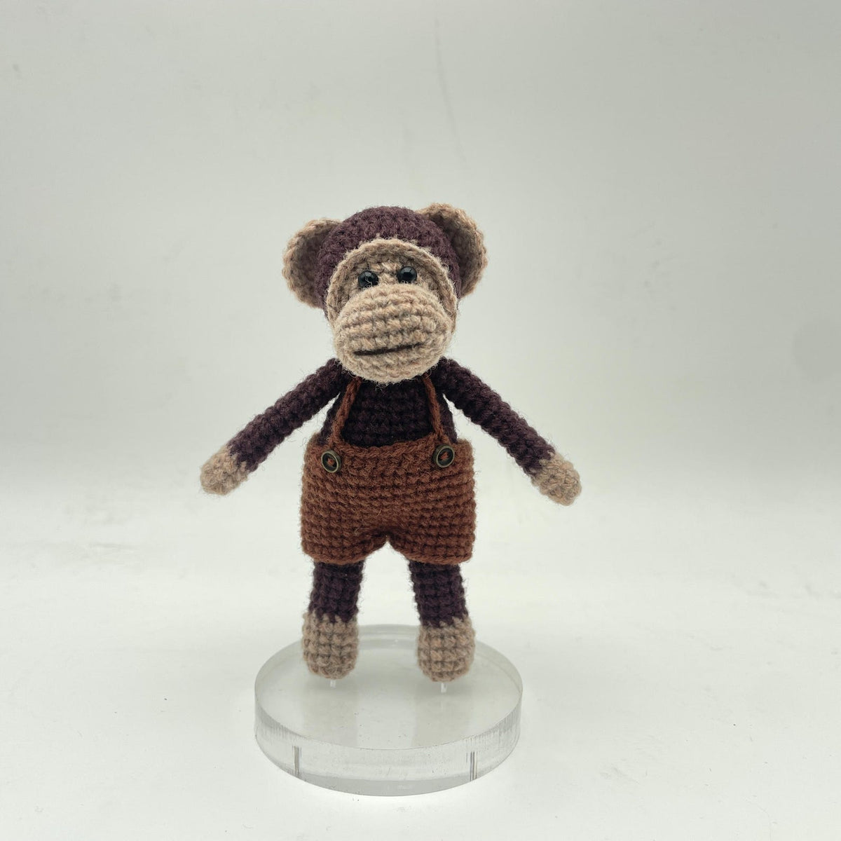 Artisan wool knit handicrafts, primate styled interior accents for bedroom & lounge, juvenile milestone memento, Yuletide household decor