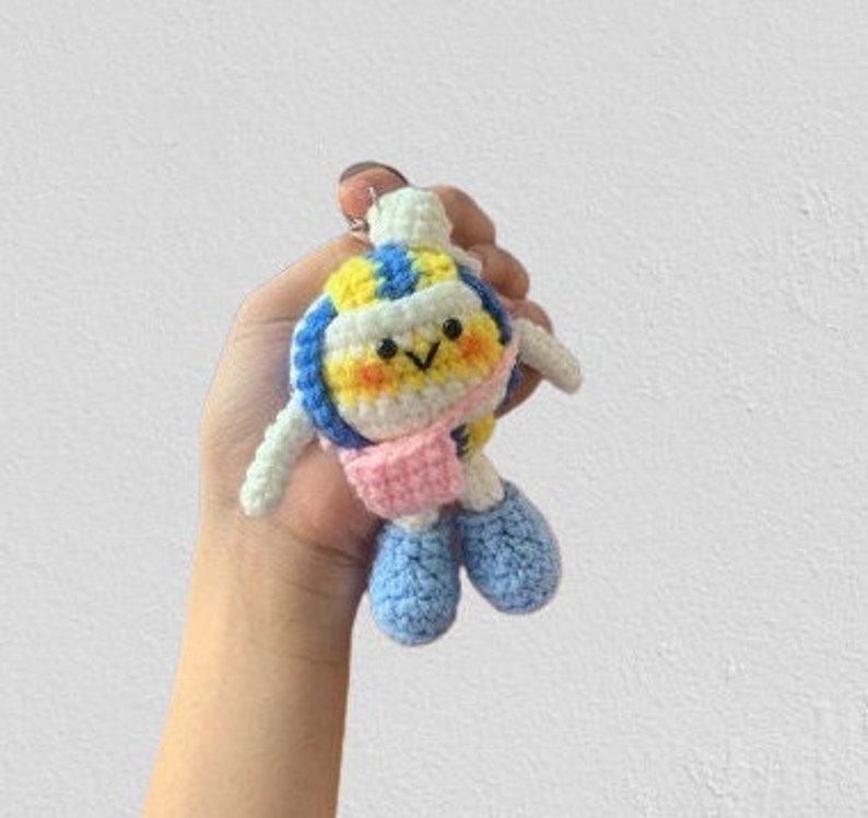 Crochet Volleyball Ball Keychain, Sport Ball Amigurumi, Volleyball Plushie Toy, Volleyball Team Gifts For Volleyball Players