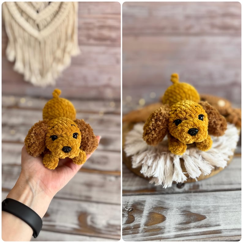 Crochet Puppy Plush, Handmade Amigurumi Dog, Corgi Husky Rottweiler Spaniel, Pet Lover Gift, Dog Mom Gift