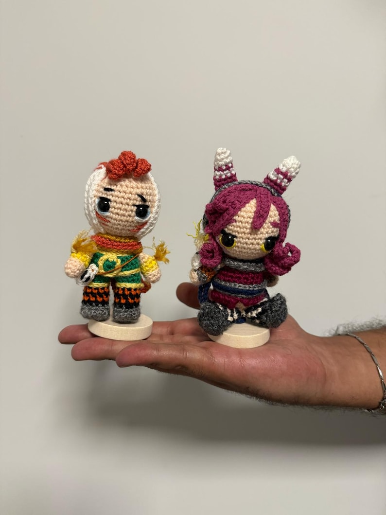 Xayah & Rakan Keychain Plushie, League of Legends Xayah and Rakan, Xayah Keychain, Rakan Keychain, Xayah Gift, League of Legends Gift, LOL