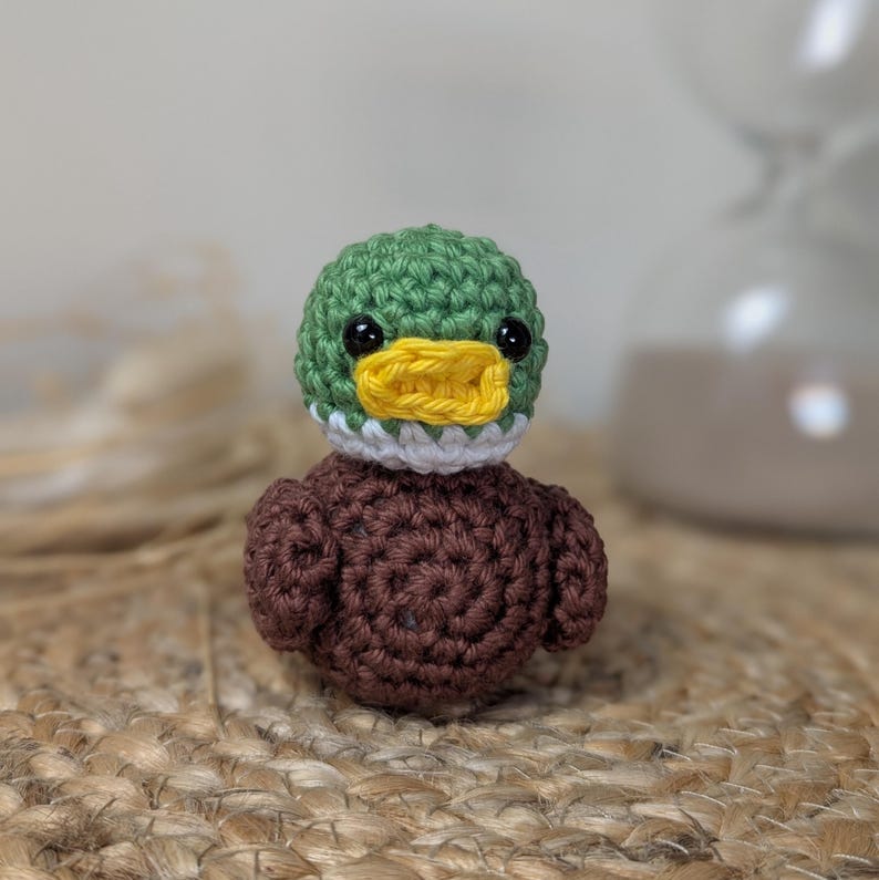 Rubber Duck Car Charm | Crochet Duck Rearview Mirror Accessories