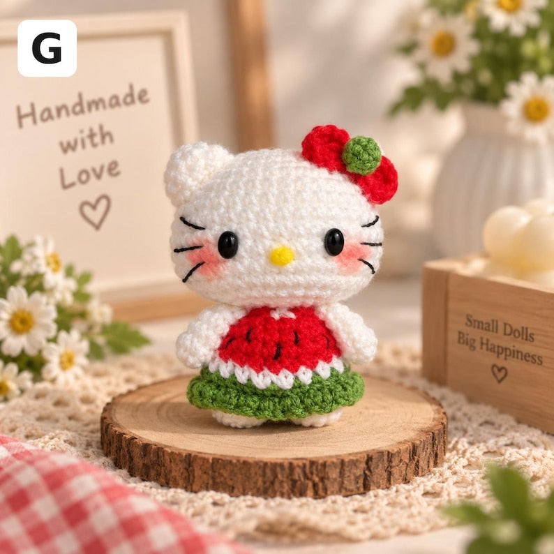 Handmade Crochet Kitty Keychain, Crochet Keychain, Amigurumi Plush Bag Charm, Gift For Her, Cute Kitty, Crochet Cat, Plushie Keychain