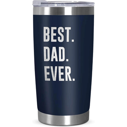 Dad Gifts from Daughter Son - 20 oz Stainless Steel Tumbler | Dad Birthday Gifts, Birthday Gift Ideas, Dad Tumbler, Easy to Clean, Spill-Resistant Lid, Gift Ready