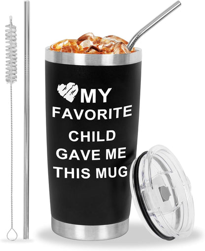 Best Dad Ever Tumbler Cup, Father's Day Gifts for Dad Men, Mother's Day Gift for Mom Women from Daughter Son, Gifts for Grandpa Husband Wife Uncle- Tumbler 20 OZ