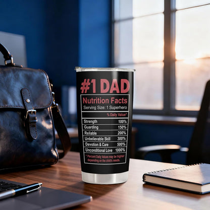 Best Dad Ever Life Father Stepdad 20 oz Tumbler, Funny Dad Gift | Gifts for Men, Birthday Present Ideas for Father Stepdad Husband Uncle Him