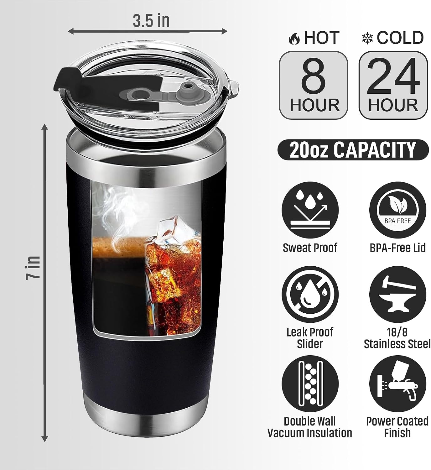 Gift for Dad from Daughter, Son, Kids - Dads Birthday Gifts Ideas - Happy Birthday dad, Best dads Ever Gifts, Fathers Birthday Gifts - Present,Stocking Suffers for Dads - Best Father Tumbler 20Oz
