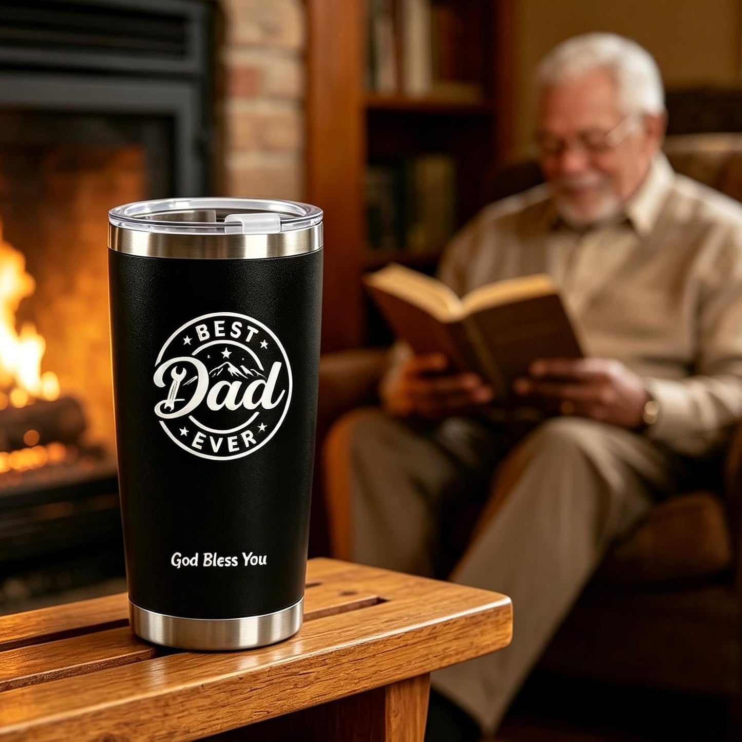 Best Dad Ever 20oz Insulated Tumbler, Fathers Day Birthday Gift for Dad | Dad Coffee Tumbler, Best Dad Ever Gifts, 20oz Tumbler, Dad Birthday Gifts, Travel Mug, Gifts for papa Who Has Everything