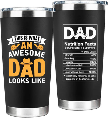 Dad Tumbler, Fathers Day Cup Gifts From Daughter Son Wife, Father's Day, Christmas,Birthday Gifts, Cool Funny Gift For Dad