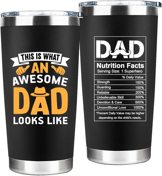 Dad Tumbler, Fathers Day Cup Gifts From Daughter Son Wife, Father's Day, Christmas,Birthday Gifts, Cool Funny Gift For Dad