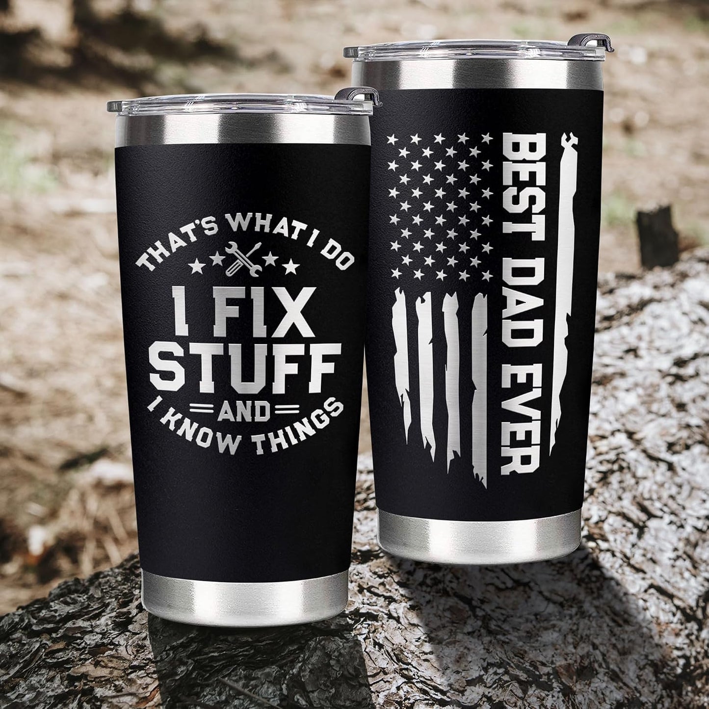 Gift for Dad from Daughter, Son, Kids - Dads Birthday Gifts Ideas - Happy Birthday dad, Best dads Ever Gifts, Fathers Birthday Gifts - Present,Stocking Suffers for Dads - Best Father Tumbler 20Oz