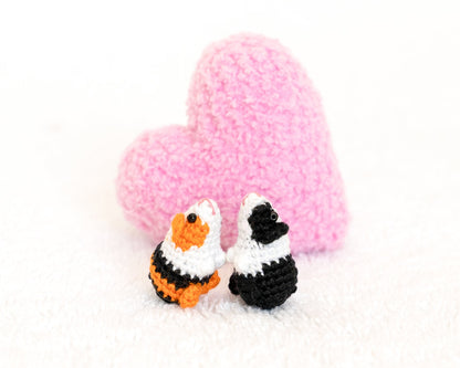 Mini Crochet Guinea Pig Dollhouse Miniatures, Micro Crochet Animal Hamster, Realistic Stuffed Animal