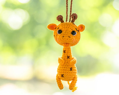 Cute Car Mirror Hanging Accessories for Women, Teens, Rear View Mirror Cat Car Decor Bat, Bee Anime Car Accessories Pokemon, Crochet Kawaii