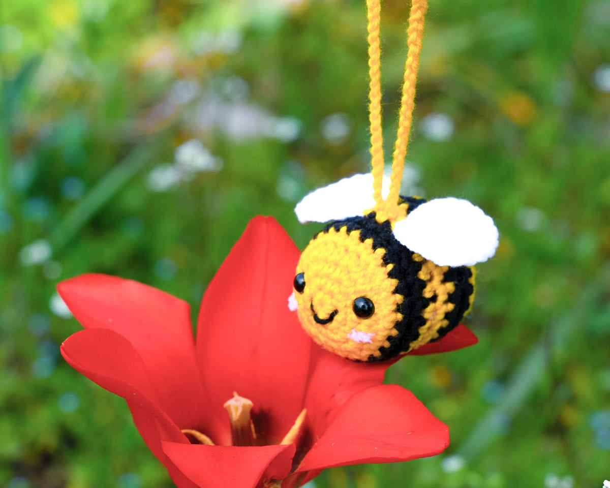 Cute Car Accessories for Teens Women Men, Strawberry Cow Car Charm, Car Mirror Hanging Accessories, Bee Car Decor, Boyfriend Gift for Dad
