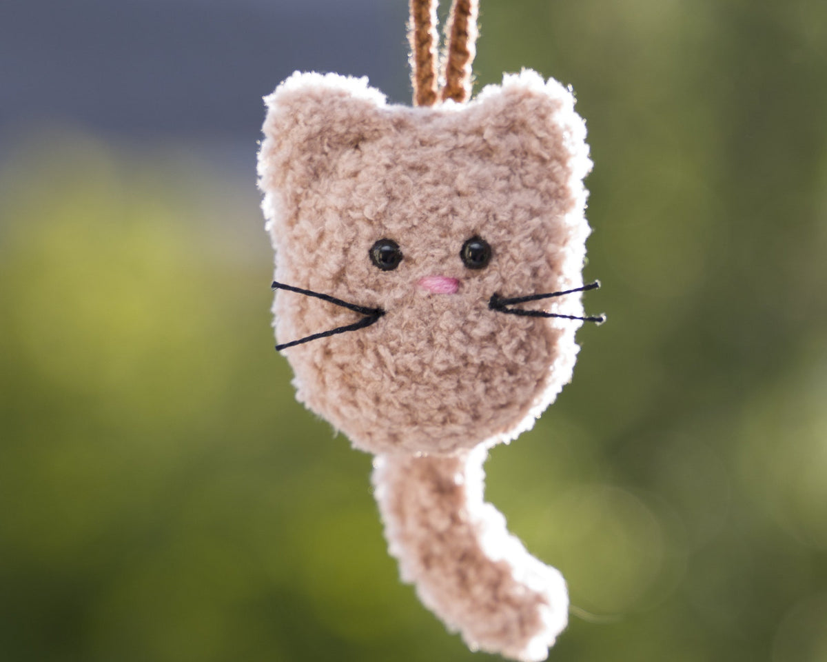 Crochet Car Charm, Cow, Dinosaur, Otter, Plant Car Mirror Hanging Accessory