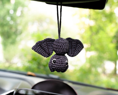 Bat Car Accessory Halloween Car Hanger, Bat Rear View Mirror Accessories, Cool Car Ornament, Bat Car Charm, Car Mirror Hanging Bat Car Decor