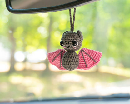 Bat Car Accessory Halloween Car Hanger, Bat Rear View Mirror Accessories, Cool Car Ornament, Bat Car Charm, Car Mirror Hanging Bat Car Decor