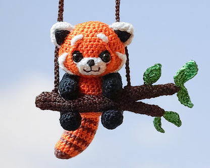 Cute Car Accessory for Women Men Teens, Otter Gift, Rear View Mirror Car Decor, Kawaii Car Decoration, Car Hanger Crochet Otter Car Ornament