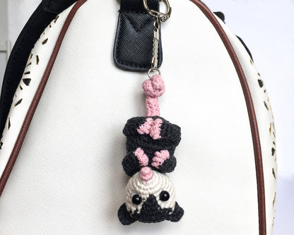 Crochet Opossum Car Accessory, Car Mirror Hanging Possum , Rearview Mirror Ornament, Cute Car Decor, Possum Car Charm