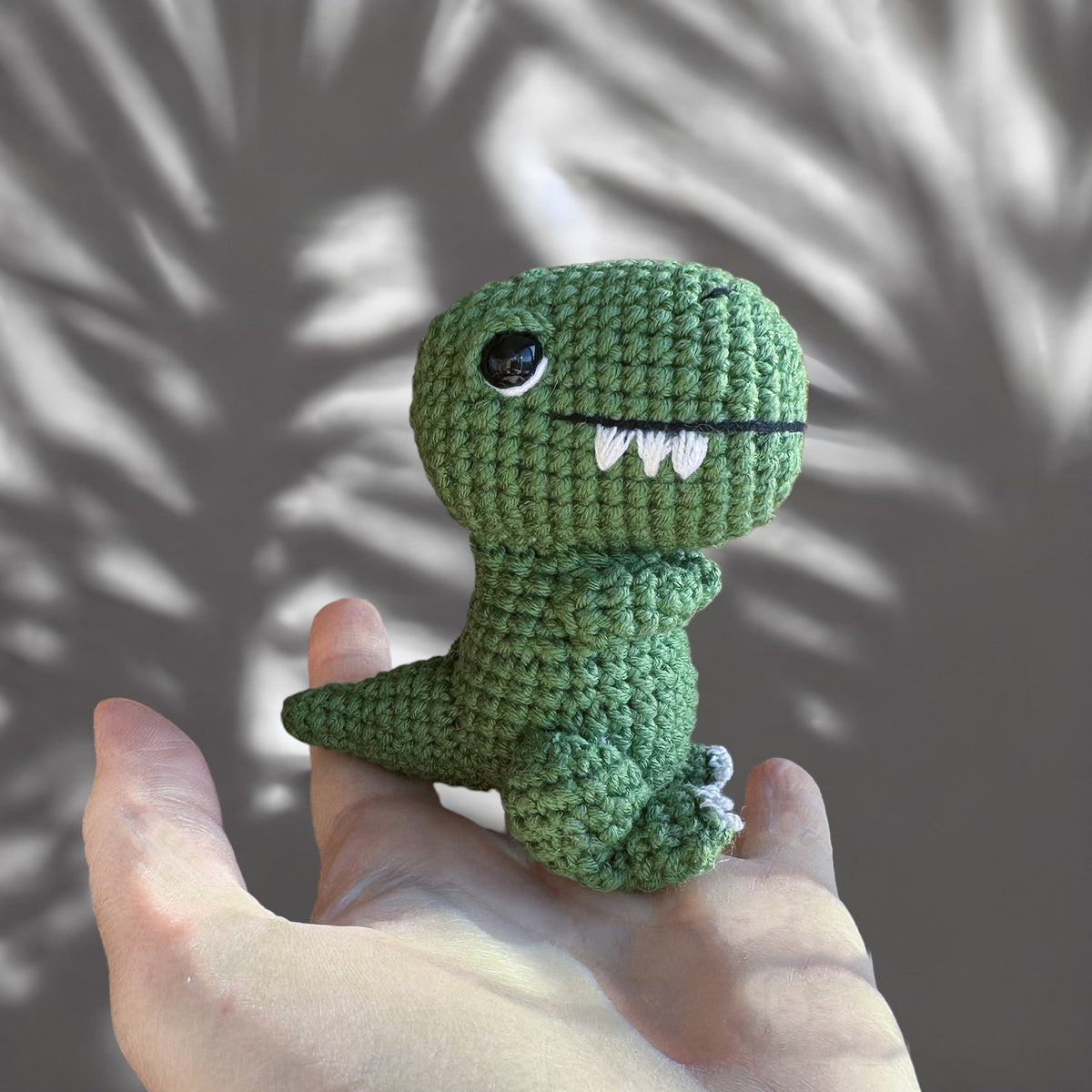 Dinosaur Car Decoration RearView Mirror Crochet Car Mirror Hanging Dino, Cool Car Decor, Crochet Dinosaur Gift Plush Car Accessory T-rex Toy