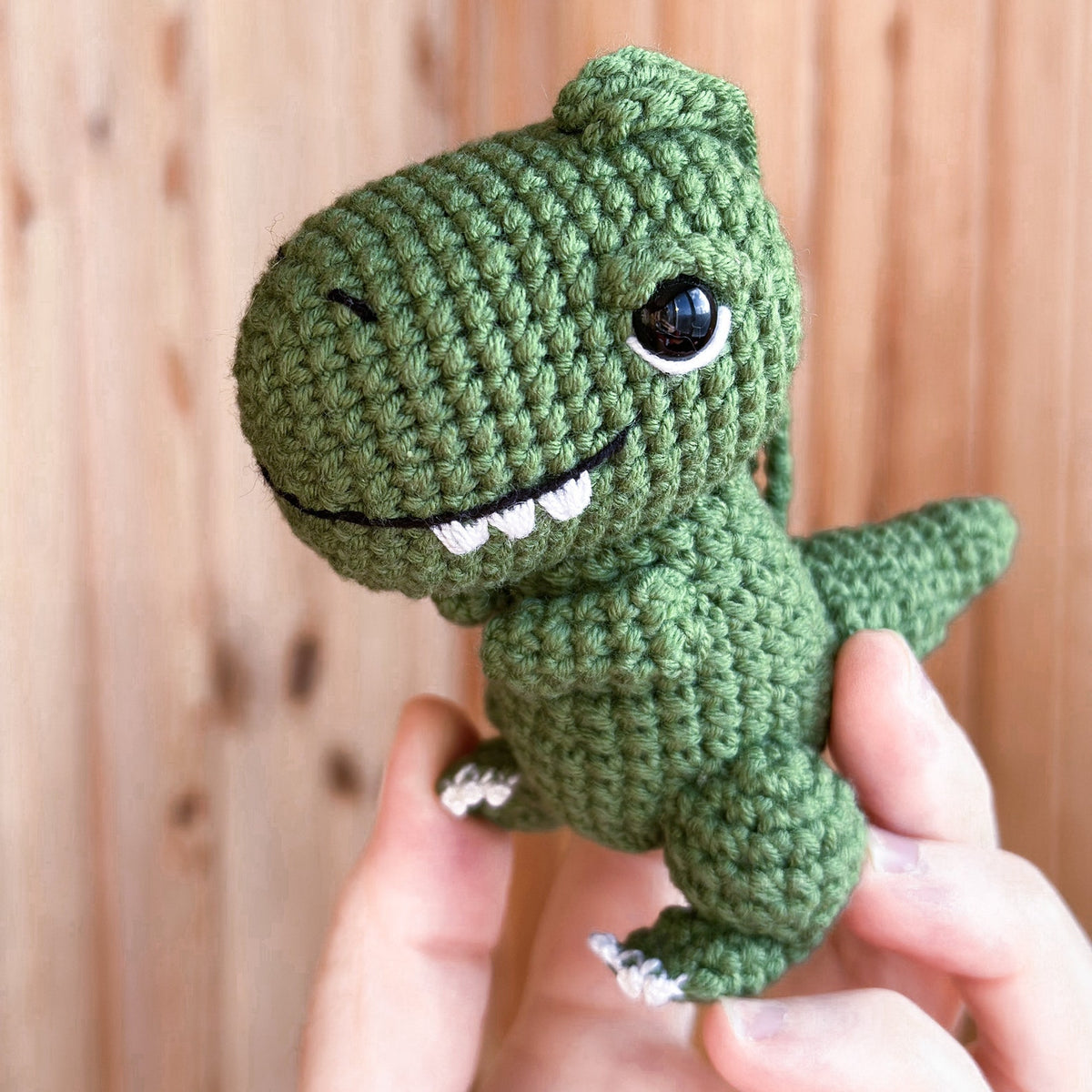 Dinosaur Car Decoration RearView Mirror Crochet Car Mirror Hanging Dino, Cool Car Decor, Crochet Dinosaur Gift Plush Car Accessory T-rex Toy