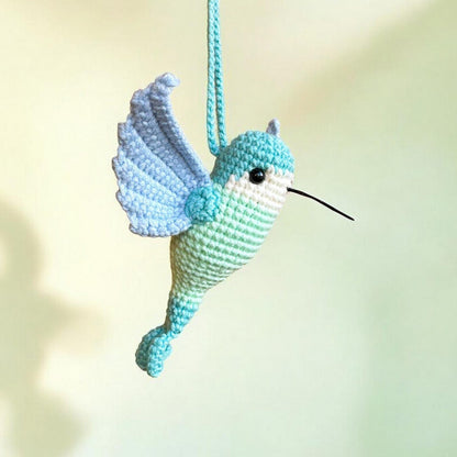 Hummingbird Car Accessory RearView Mirror Hanger, Humming Bird Ornament Car Mirror Hanging Accessory for Women, Hummingbird Gift for Mom
