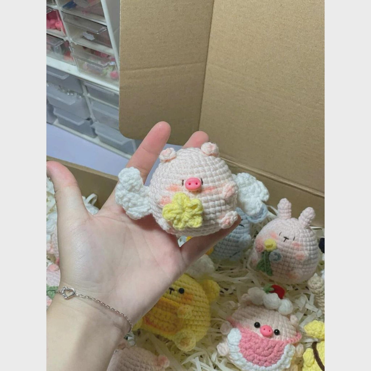 Crochet Adorable Chubby Animal Keychains: Chubby Plush Amigurumi Backpack Charm, Cute Animals Crochet, Amigurumi Animal Toy