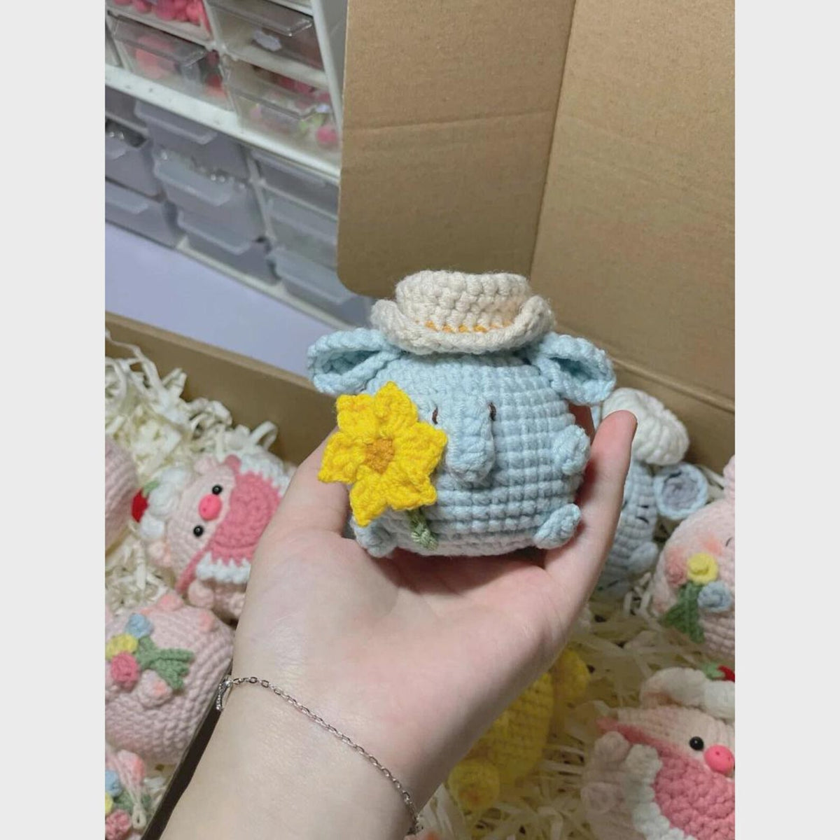 Crochet Adorable Chubby Animal Keychains: Chubby Plush Amigurumi Backpack Charm, Cute Animals Crochet, Amigurumi Animal Toy