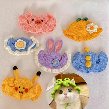 Handmade Cat Knit Hat, Pet Knit Scarf, Crochet Dog Hat, Cute Pet Accessories, Knitted Halloween Pet Outfit, Cat Lover Gifts, Dog Lover Gifts