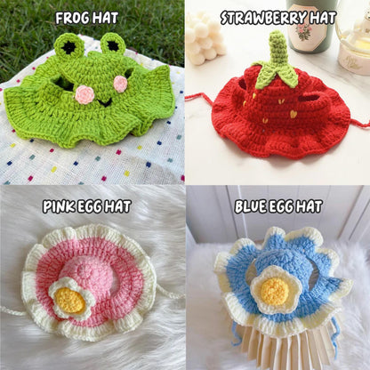 Handmade Cat Knit Hat, Pet Knit Scarf, Crochet Dog Hat, Cute Pet Accessories, Knitted Halloween Pet Outfit, Cat Lover Gifts, Dog Lover Gifts