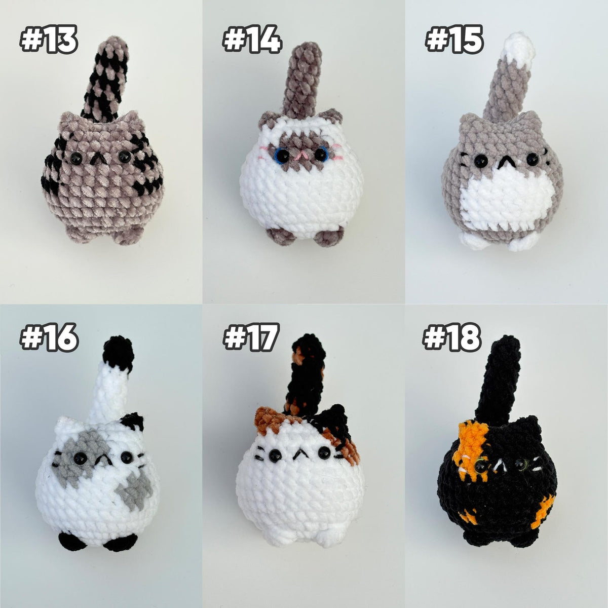 Buy 2 get 1 Crochet mini cat keychain, Crochet Cat Stuffed Animal, Cute Gift for Cat Lovers, Car Keyring, Soft Chubby Kitty Amigurumi