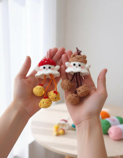Crochet Halloween Ghost Hanging, Halloween Crochet, Spooky Car Hanging, Cute Ghost Amigurumi Halloween Decor,Home Decor Keychain