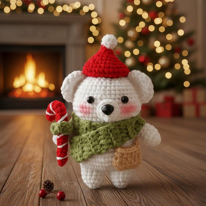 Christmas Bear Crochet Doll, Bear Christmas Amigurumi, Bear Crochet Pattern, Cute Bear Crochet, Magic bear, Christmas Decor, Gift For Her
