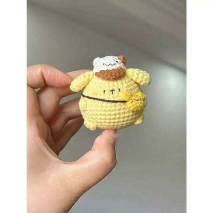 Crochet Adorable Chubby Animal Keychains: Chubby Plush Amigurumi Backpack Charm, Cute Animals Crochet, Amigurumi Animal Toy