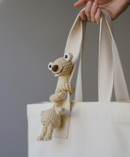 Sid the Sloth Amigurumi, Crochet Sloth , Long Neck Sloth, Ice Age Character Crochet, Gift For Her, Bag Charm