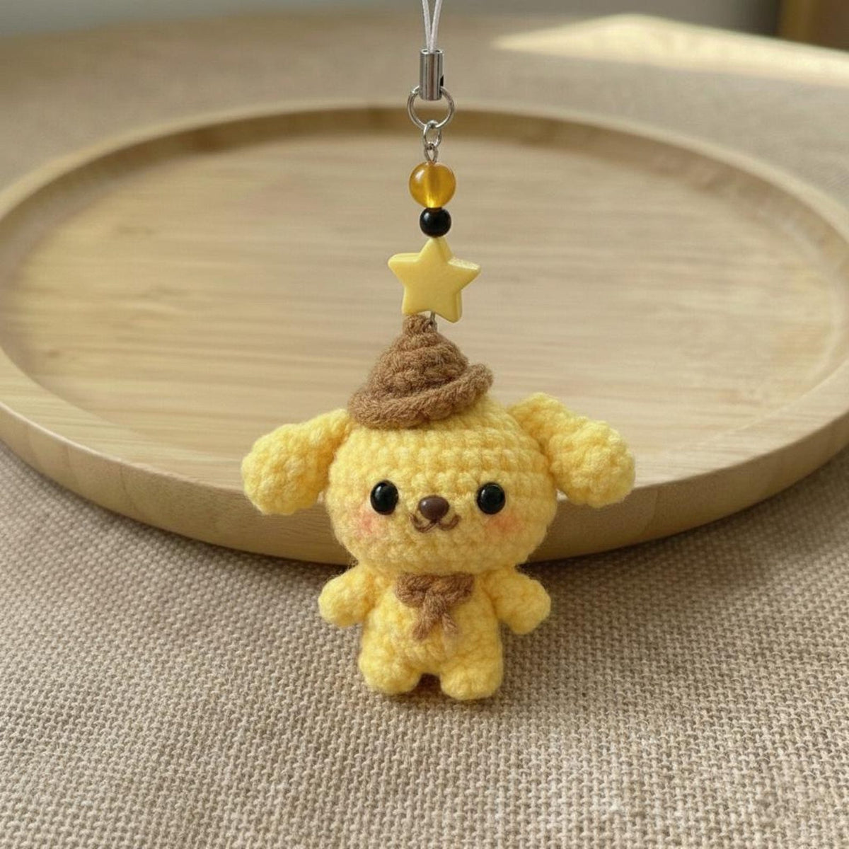 Cute Y2k Crochet Sanrio Keychains, Handmade Amigurumi Plush Bag Charms, Tiny Stuffed Animal Gifts, Friend Gift, Cat Crochet Keychain