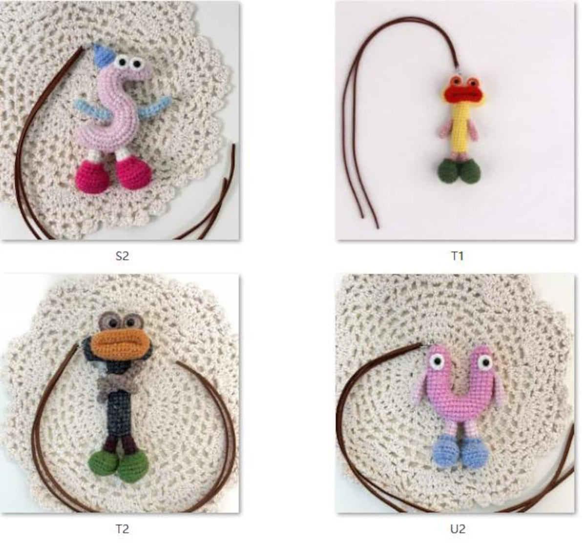 Hand Knit Wool Initial Trinket Purse Embellishment Key Fob Accent Personalized Monogram Ornaments Birthday Tokens Christmas Holiday Goods