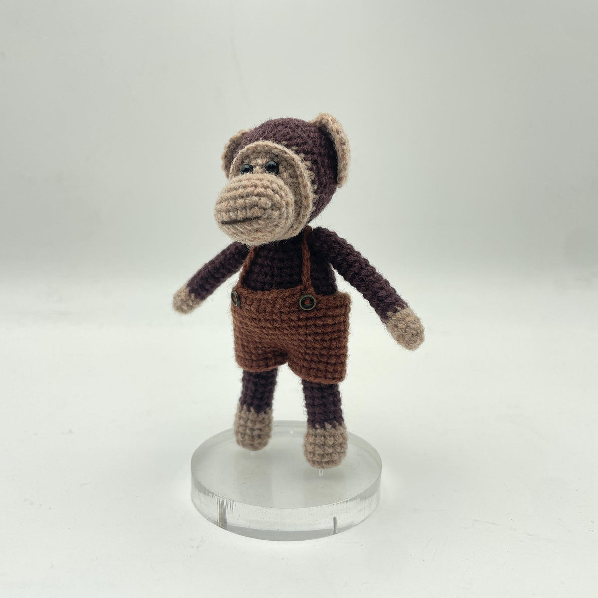 Artisan wool knit handicrafts, primate styled interior accents for bedroom & lounge, juvenile milestone memento, Yuletide household decor