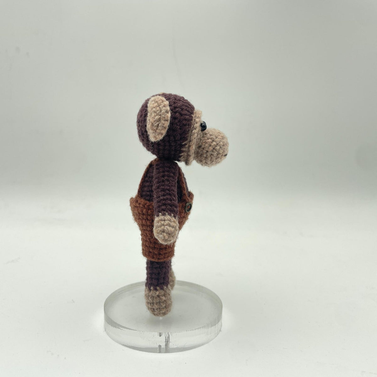 Artisan wool knit handicrafts, primate styled interior accents for bedroom & lounge, juvenile milestone memento, Yuletide household decor