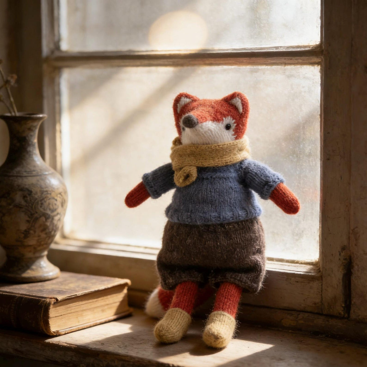 Artisan Fox Sculpture Room Interior Ornament Unique Desktop Embellishment Vintage Collectibles Child Surprises Christmas Festive Goods