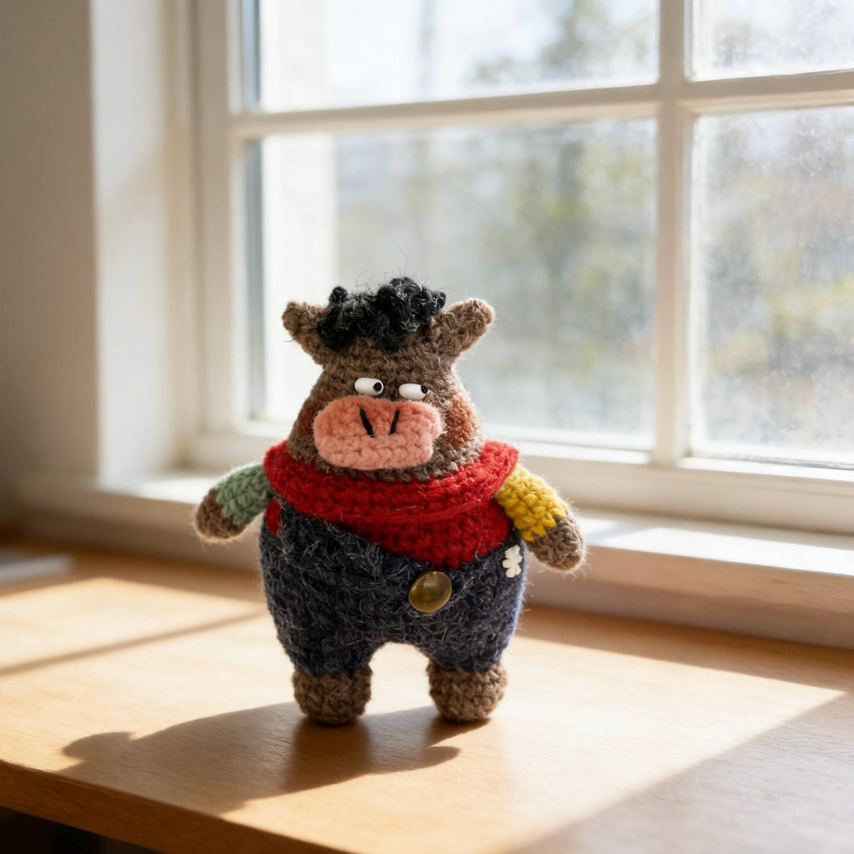 Hand Knit Pig Figurines Interior Home Accents Backpack Charms Presents For Crochet Lovers Collectible Keepsakes Christmas Holiday Trinkets