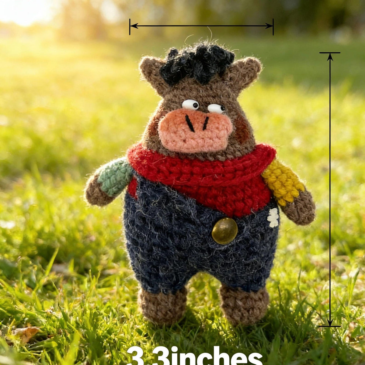 Hand Knit Pig Figurines Interior Home Accents Backpack Charms Presents For Crochet Lovers Collectible Keepsakes Christmas Holiday Trinkets