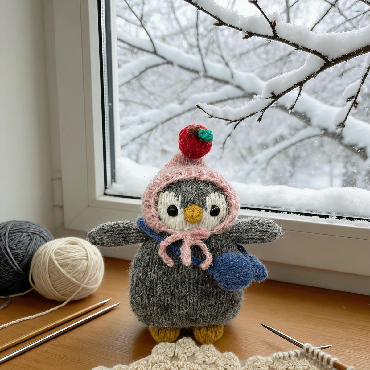 Artisan penguin figurines, purse‑attached hang‑ons, tabletop showcase pieces, birthday milestone memento, Yuletide household adornment