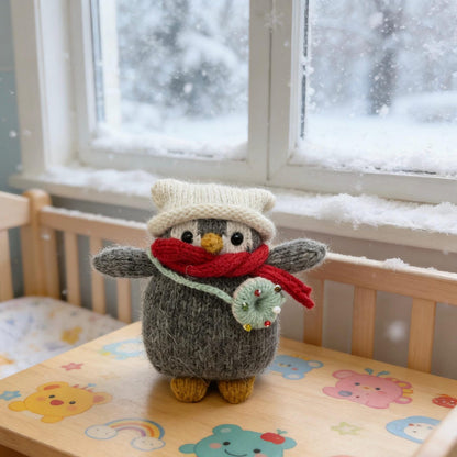 Artisan penguin figurines, imaginative souvenir pieces, purse dangling adornments, juvenile celebratory memento, Yuletide seasonal ornament