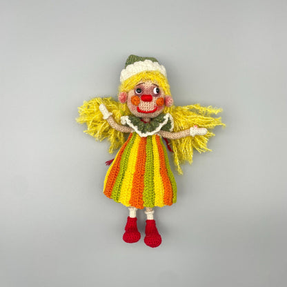 Handcrafted Circus Clown Statues Artistic Desktop Embellishments Vintage Keepsakes Romantic Tokens Christmas Holiday Trinkets