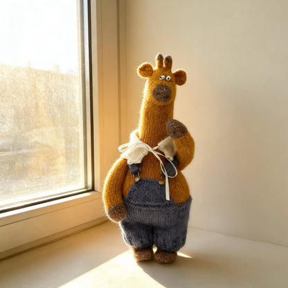 Handcrafted Giraffe Figurine Bedroom Accents Infant Celebration Tokens Vintage Keepsakes Christmas Holiday Goods Youth Holiday Gifts