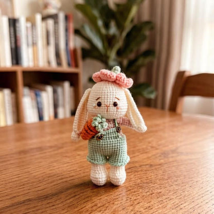 Artisan knit hare sculpted pieces juvenile buddy mementos enthusiast treasure trinkets imaginative seasonal tokens Yuletide home adornments