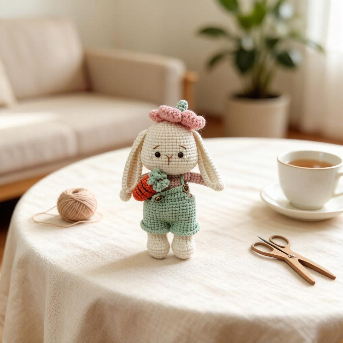 Artisan knit hare sculpted pieces juvenile buddy mementos enthusiast treasure trinkets imaginative seasonal tokens Yuletide home adornments