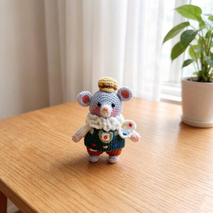 Artisan woven rodent sculpted pieces, juvenile mementos, imaginative ornamental accents, purse hanging trinkets, Yuletide home adornments