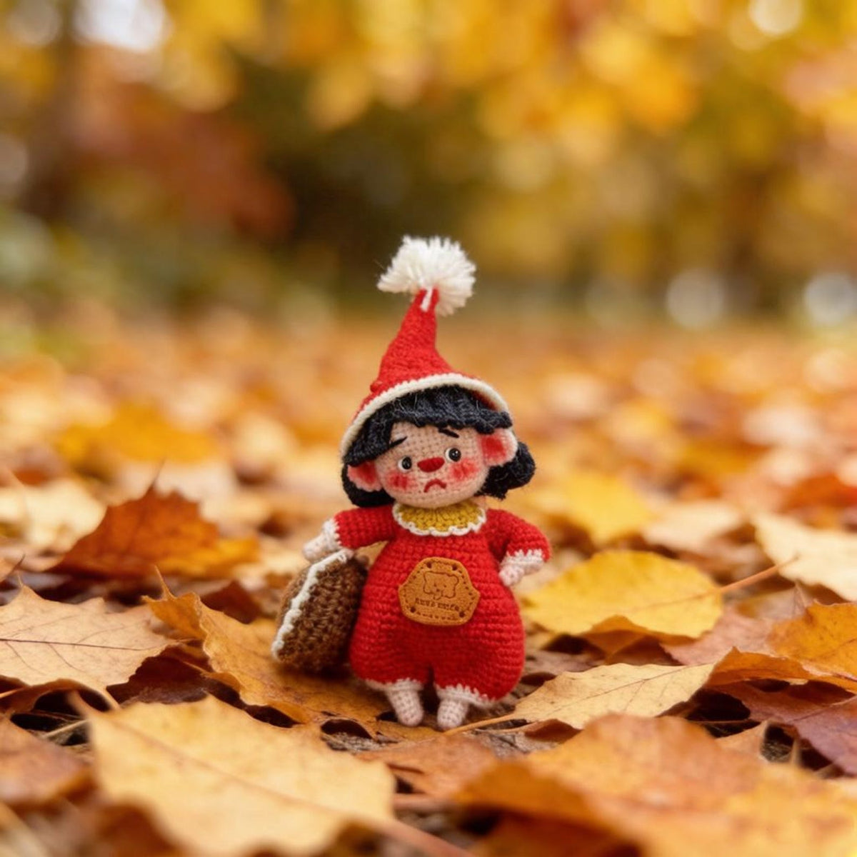 Artisan knit onesie figurines, interior seasonal adornments, juvenile favors, hobbyist collectible statuettes, Yuletide home trims