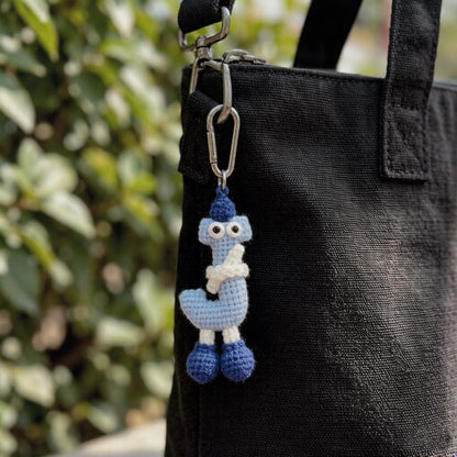 Artisan woven capital J charm, gathering ornamental trinket, sack dangling piece, personalized initial ornament, Yuletide tote adornment